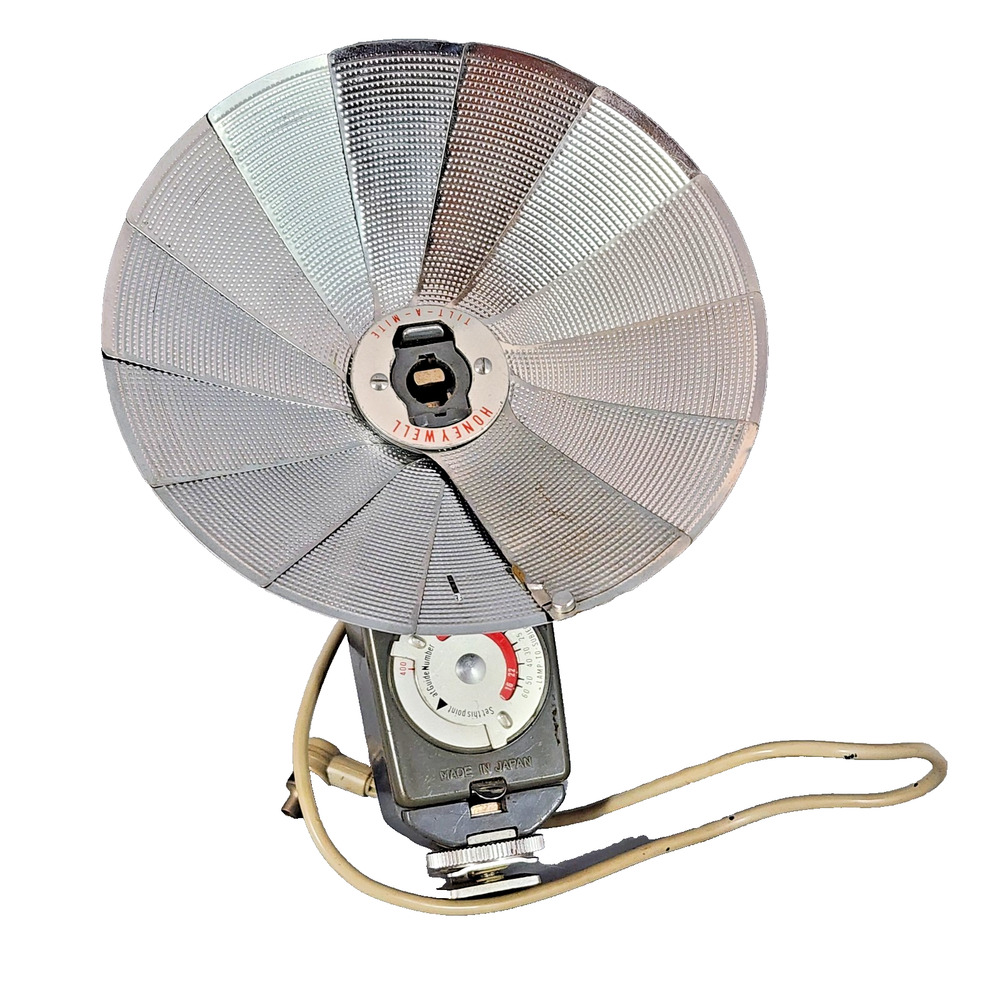 Honeywell Tilt-A-Mite Camera Flash Unit Collapsible Fan - Untested